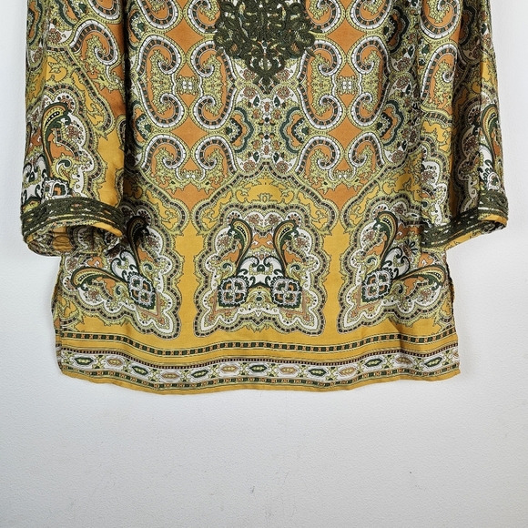 Jones New York Paisley Print Embrodered Top Size Small - Picture 2 of 7